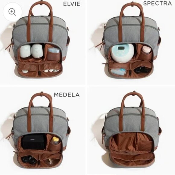 Freshly Picked Graphite Marseille Breast Pump Bag - Picture 4 of 9